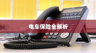 电车保险全解析，购买全险指南与保险选择建议