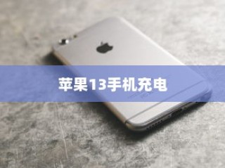 苹果13手机充电不能充满的探讨
