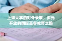 上海大学，多元开放国际高等教育之路的录取概览