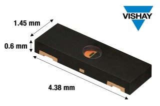 Vishay推出首款符合AEC-Q100标准的矩形环境光传感器