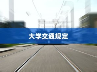 大学交通规定深度解析，电车禁入背后的秘密