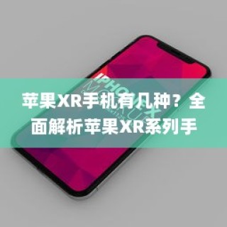 全面解析，苹果XR系列手机种类及其特点