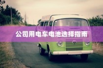 公司用电车电池选择指南大全