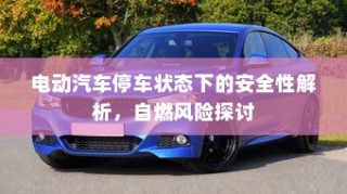 电动汽车停车状态下的安全性解析，自燃风险探讨与防范措施