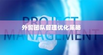 外贸团队外贸员管理优化策略，构建高效团队之道