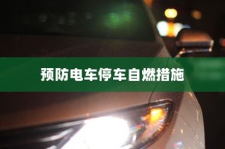 电动车辆安全隐患解析及预防停车自燃策略