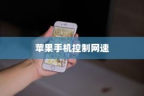 苹果手机能否控制网速？解析与探讨