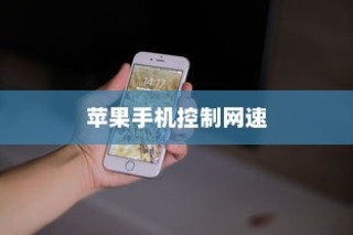 苹果手机能否控制网速？解析与探讨