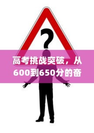 高考奋斗之路，从600到650分的挑战与突破之旅