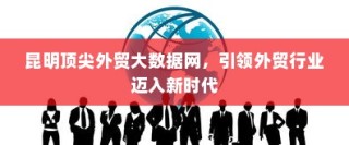 昆明顶尖外贸大数据网，引领外贸行业迈入新时代革新之路