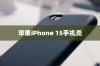 苹果iPhone 15手机壳样子解析