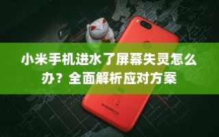 小米手机进水了屏幕失灵怎么办？全面解析应对方案