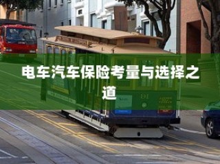 电动汽车保险选择解析，全险是否可行？电车保险考量与明智选择之道。