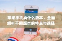苹果手机卖什么版本，全面解析不同版本的特点与选择建议