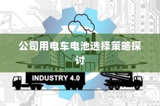 公司电车电池选型策略探讨