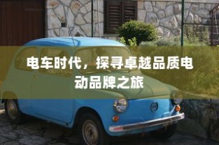 电车时代，探寻顶尖电动品牌的卓越之旅
