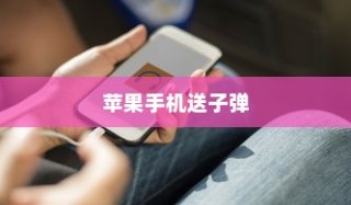 美国用苹果手机送子弹吗？探究背后的真相与误解