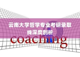 云南大学哲学专业考研录取线解析与深度剖析