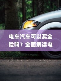 电车保险全解析，能否买全险及保险种类选择探讨