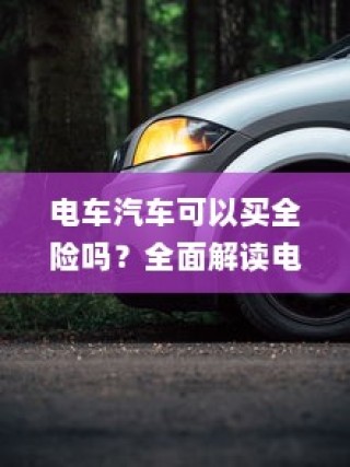 电车保险全解析，能否购买全险？