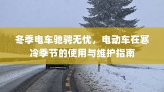 冬季电车驰骋无忧，电动车使用与维护指南