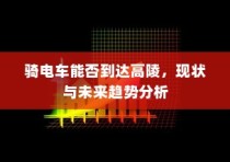 骑电车能否到达高陵，现状与未来趋势探讨
