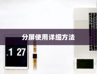 小米10青春版中使用分屏的详细方法