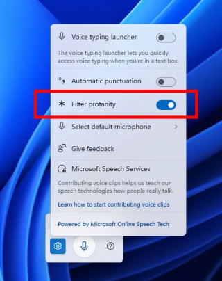 微软Windows 11预览版更新，智能安全增强，新增脏话过滤开关