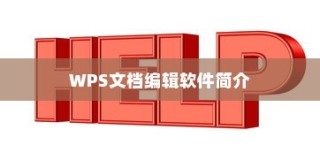 WPS文档编辑软件简介