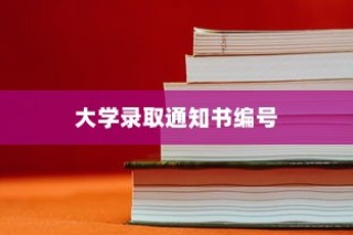 大学录取通知书的编号，高等教育新旅程的启航标识