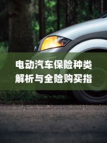 电动汽车保险种类详解与全险购买指南