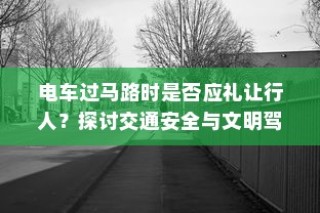 电车过马路时应否礼让行人？探讨交通安全与驾驶文明的重要性