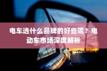 二十万左右预算纯电车推荐购买指南