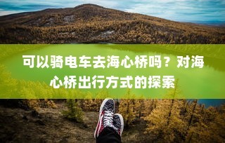 电车能否通行海心桥？探索海心桥的出行方式