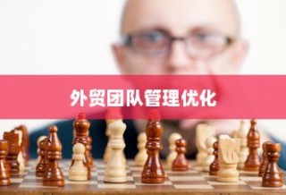 外贸团队管理优化与外贸员管理策略探讨