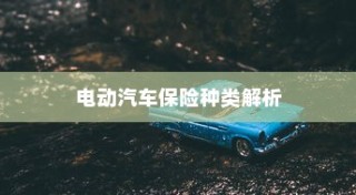 电动汽车保险种类详解与全险购买指南