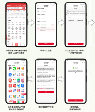 中国联通推出二次号码焕新服务，一键批量解绑APP账号功能上线，便捷解绑新体验
