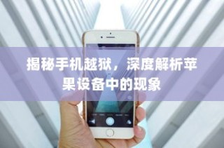 揭秘苹果设备中的手机越狱现象深度解析