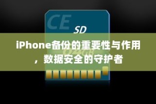 iPhone备份的重要性与作用，数据安全的守护者