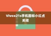 如何关闭Vivox21s手机图标小红点的操作流程