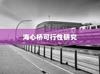 骑电车前往海心桥，出行可行性研究
