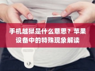 手机越狱是什么意思？苹果设备中的特殊现象解读