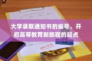 大学录取通知书的编号，高等教育新旅程的启航标识
