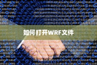 如何打开WRF文件