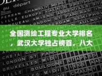 全国测绘工程专业大学排名榜，武汉大学独占鳌头，八大成就瞩目居第四