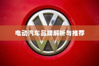 电动汽车品牌深度解析与推荐指南