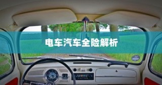 电车汽车全险解析与探讨，保障您的智能出行安全