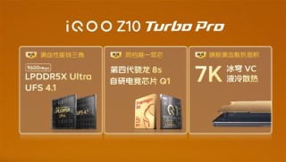 iQOO Z10 Turbo Pro搭载第四代骁龙8s，性能铁三角全新升级亮相