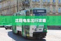 沈阳电车出行指南，出行方式与要素全解析