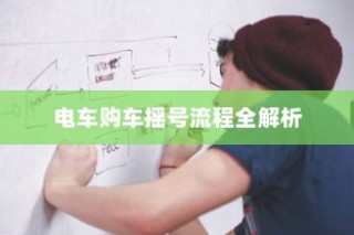 电车购车摇号流程详解